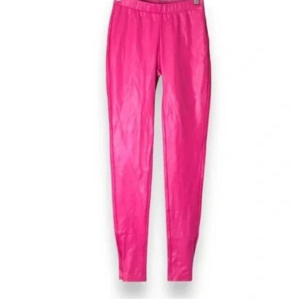 Generation Love Josie‎ Vegan Leather High Rise Leggings Hot Pink NWT SZ M